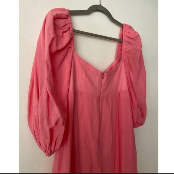 Iorane Pink Puff Sleeve Maxi Dress - Picture 7 of 8
